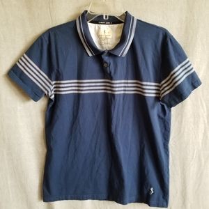 Mens Scott James Men's Large Polo Shirt Midnight‎ Blue Short Sleeve Stretch Golf